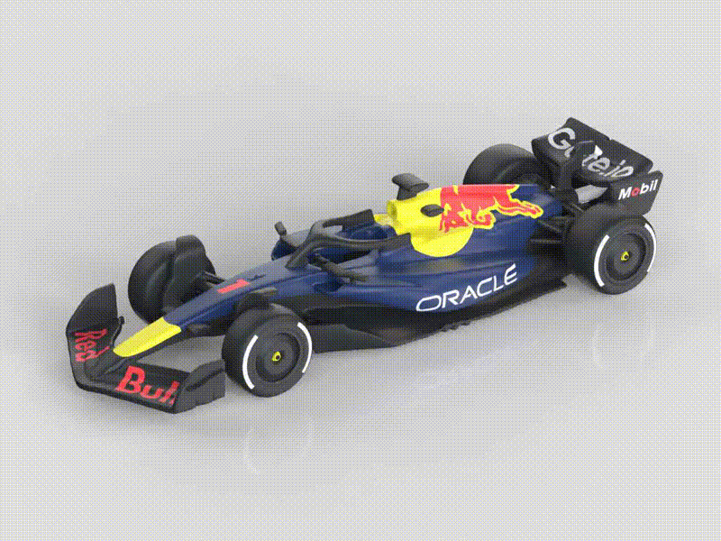【Red Bull Racing】红牛 2025款F1赛车RB21涂装 组装/轮胎可动
