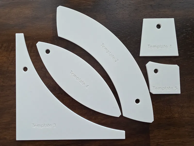 Quilting Template - Double Wedding Ring