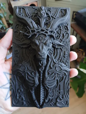 Modelo para impresión 3D: Baphomet — vista de referencia 2