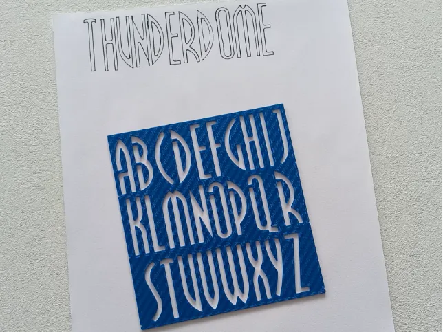 Thunderdome Stencil – Pritchard Font Letter&Number