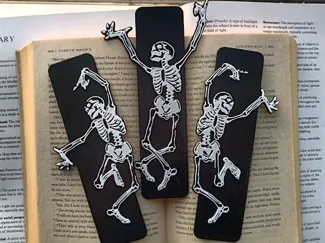 Dancing Skeleton Bookmark