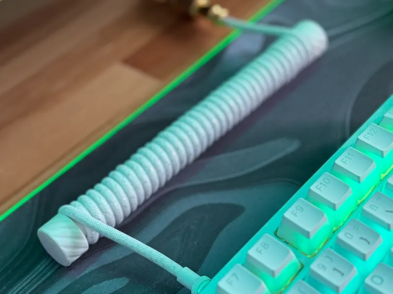 Coiled Keyboard Kabel Stabilisator Usb Kabel