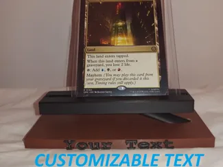 Stylish Customizable Toploader/Card TCG Stand