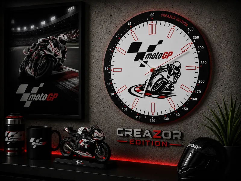 Horloge Murale Modulaire – Édition Moto GP