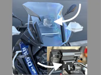 GoPro Halterung BMW Navi R 1250 GS Adventure