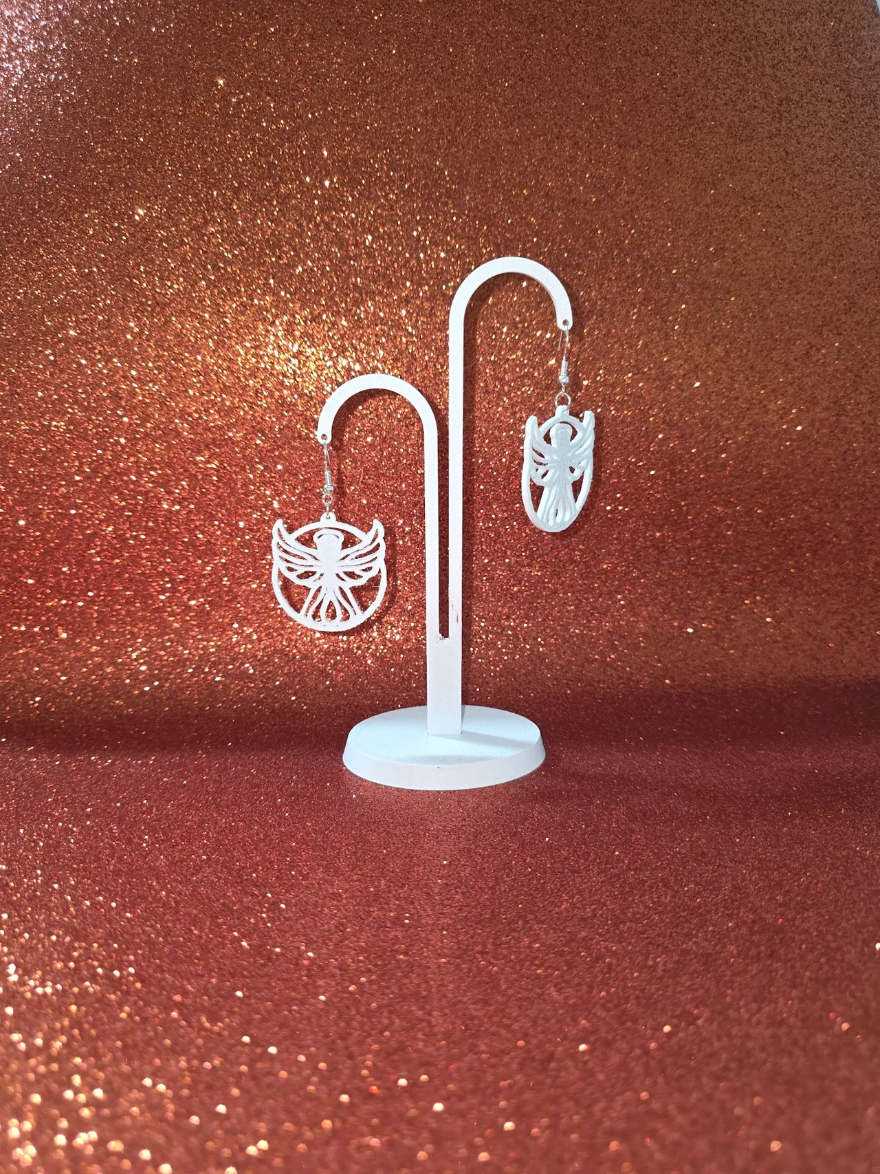 Christmas Angel earrings view 3