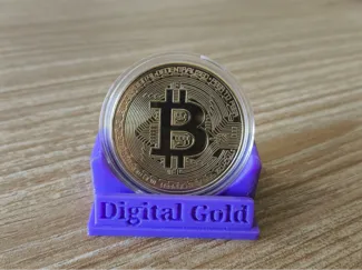 BTC Coin Display Holder