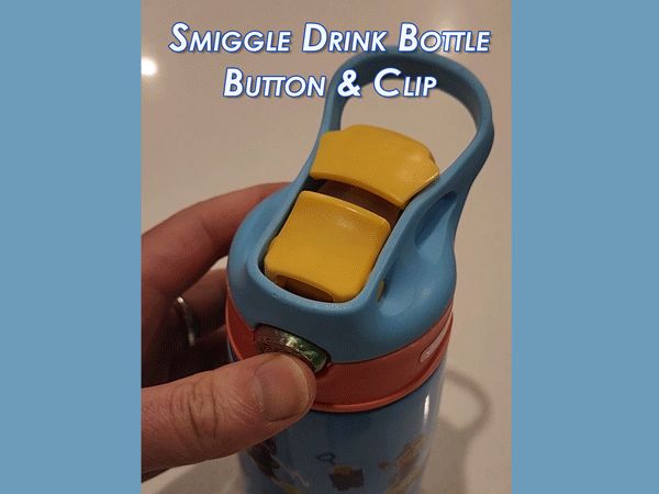 Smiggle Drink Bottle Button and Clip