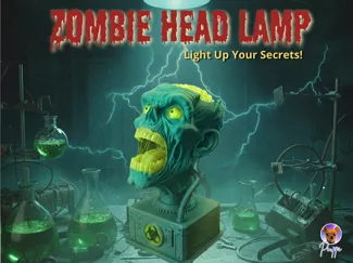 Zombie Head Lamp – Light Up Your Secrets!