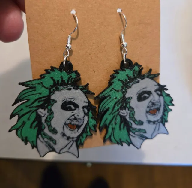 Beetlejuice earrings
