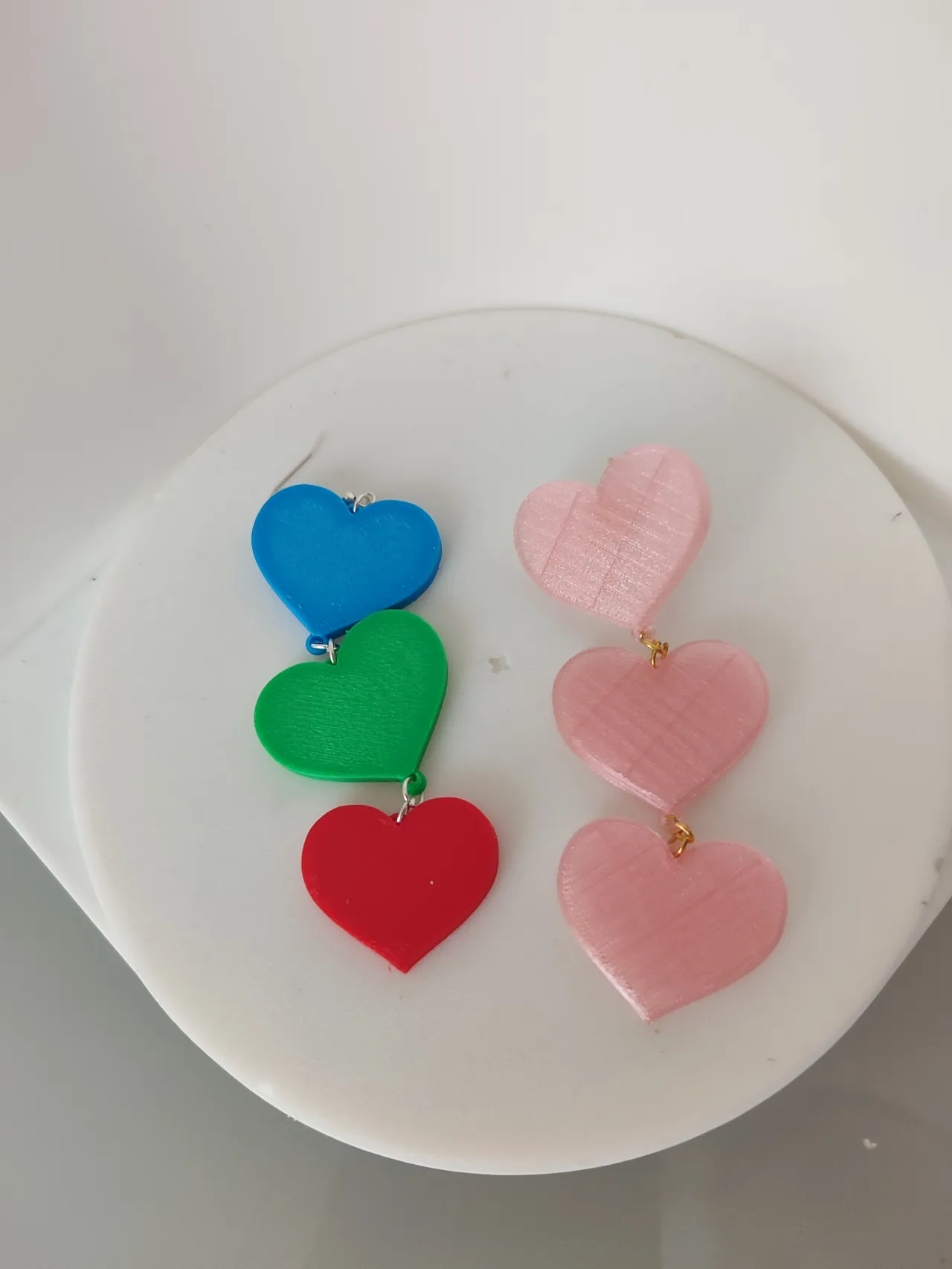 Pendientes de corazones view 2