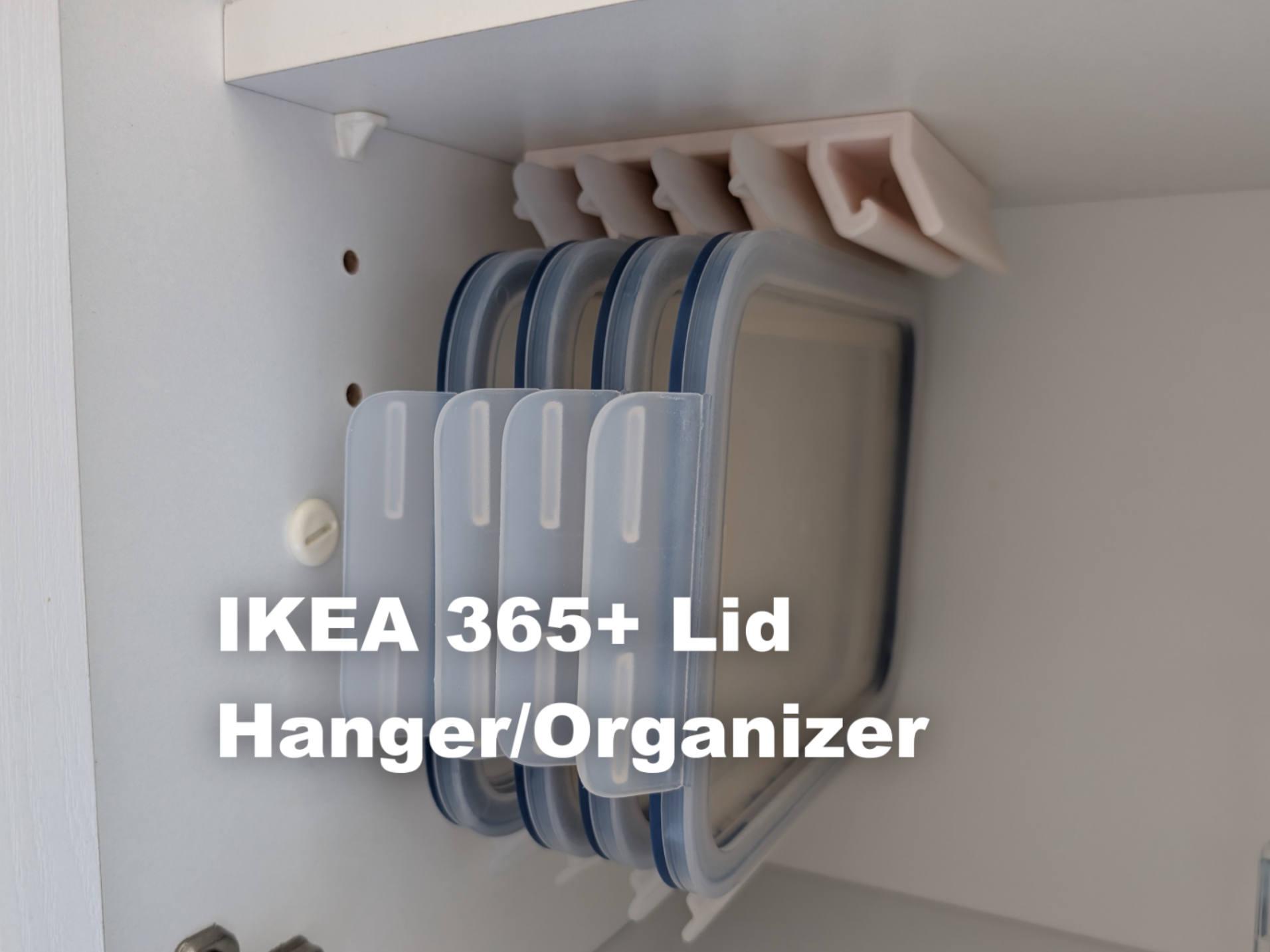 Ikea 365+ Plastic Lid Hanger / Organizer