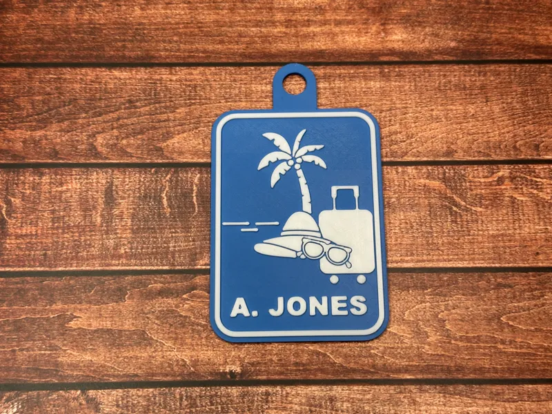 Customizable Luggage Tag - Large and Strong