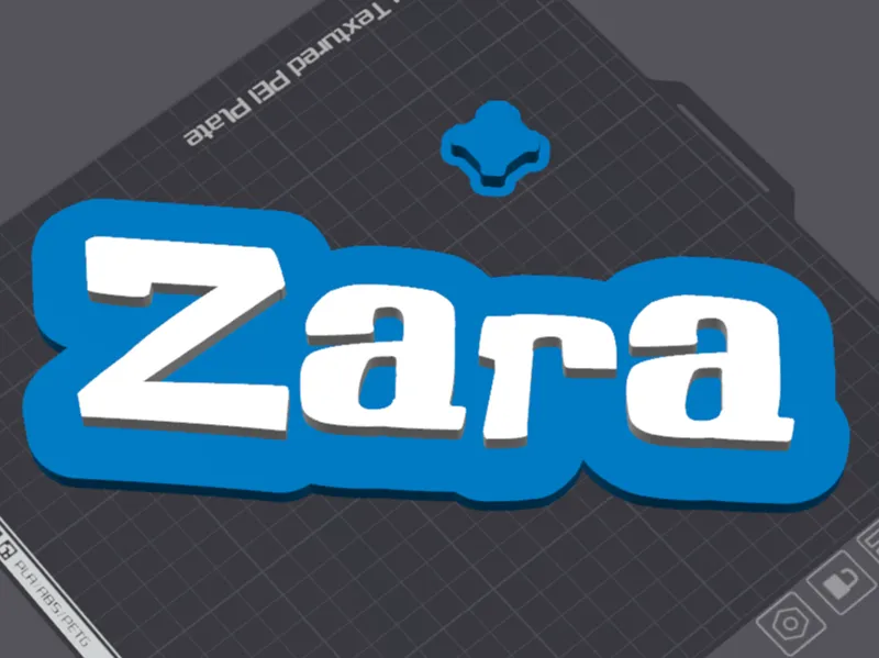 Zara Name Plaque