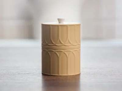 Q-Tip Container. Cotton swab can.