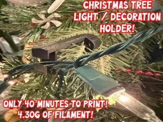 Christmas Tree Light and Decoration Holder
