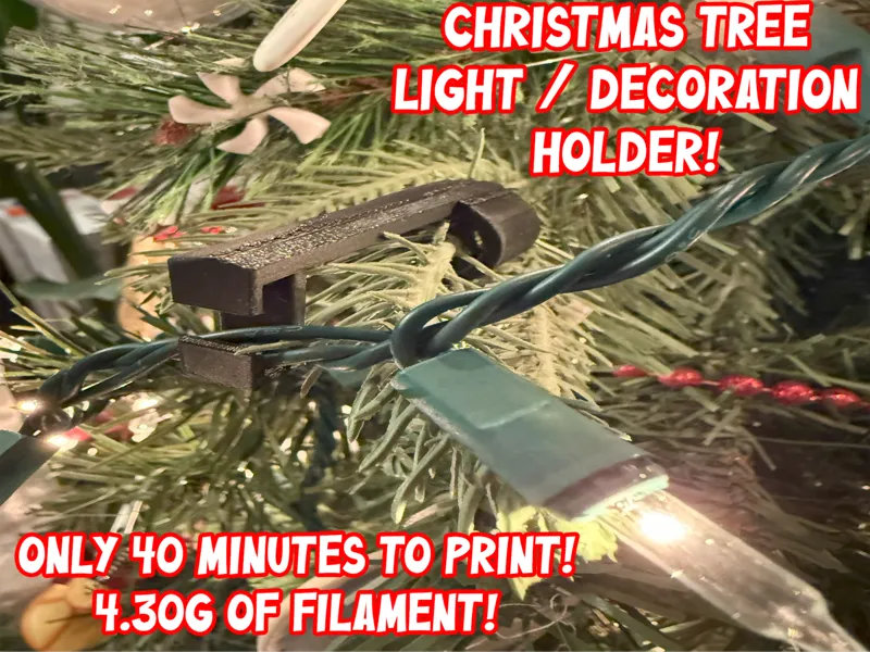Christmas Tree Light and Decoration Holder