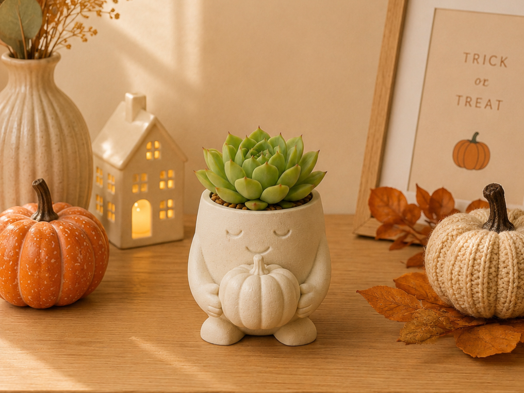 Mood Buddies Pot – Planter| Hallowen Pumpkin