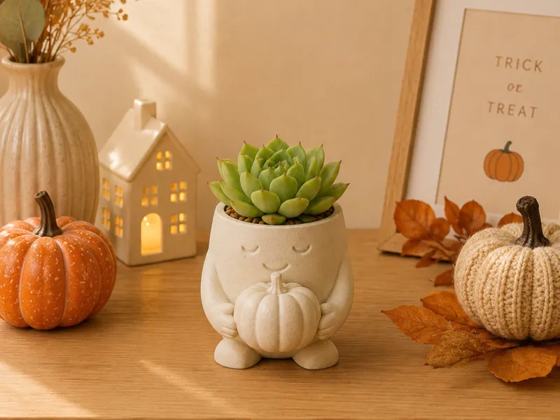 Mood Buddies Pot – Planter| Hallowen Pumpkin