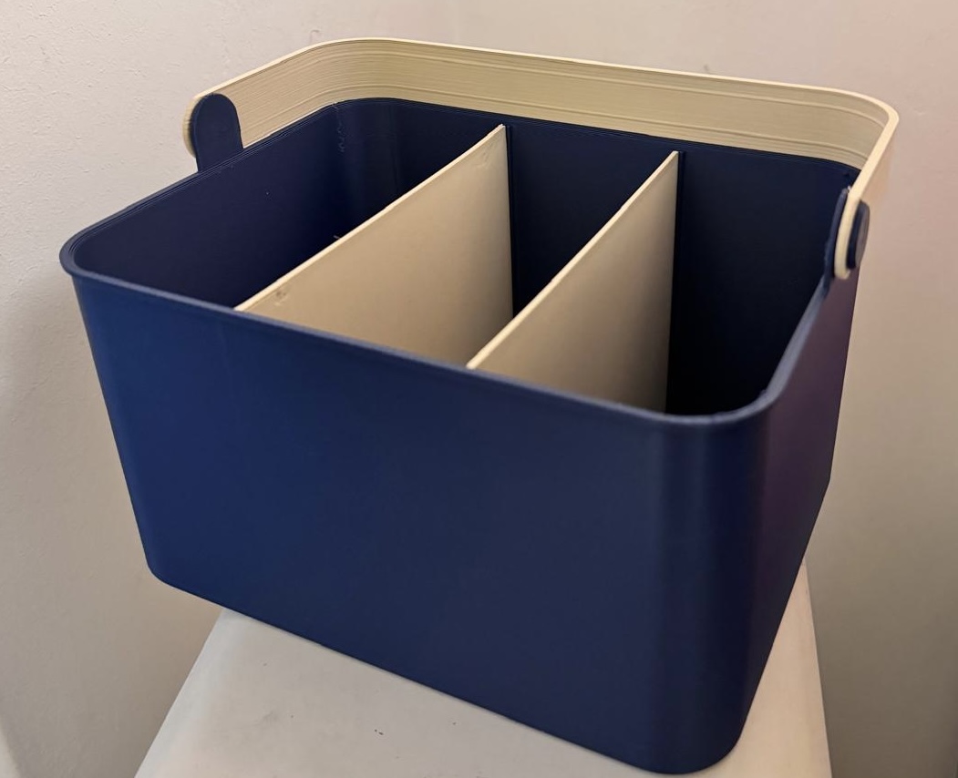 Miniatura 2 do modelo 3D 2 scandinavian style stackable organiser baskets