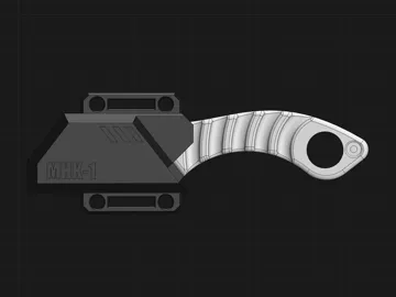 Letrero o emblema decorativo: EDC Utility Knife - MHK-1 — vista de referencia 5