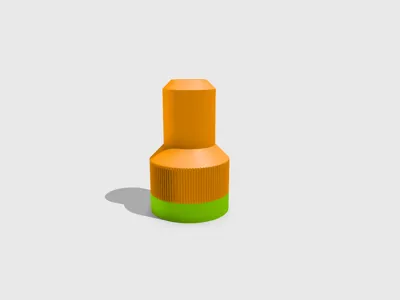 No-rinse airbrush bottle cap