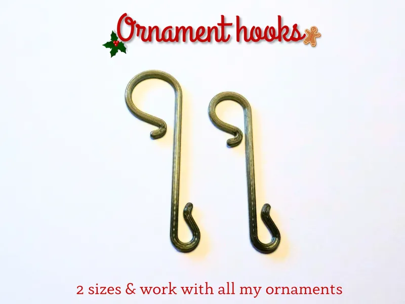 Christmas ball ornament hook or hanger