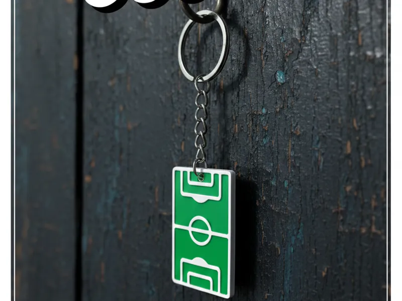 Mini Football Field Keychain 