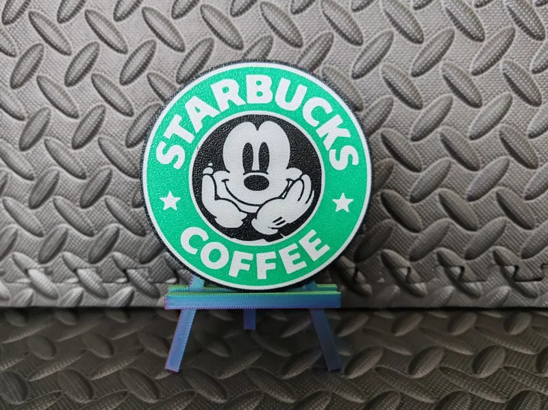 Mickey coaster coffee