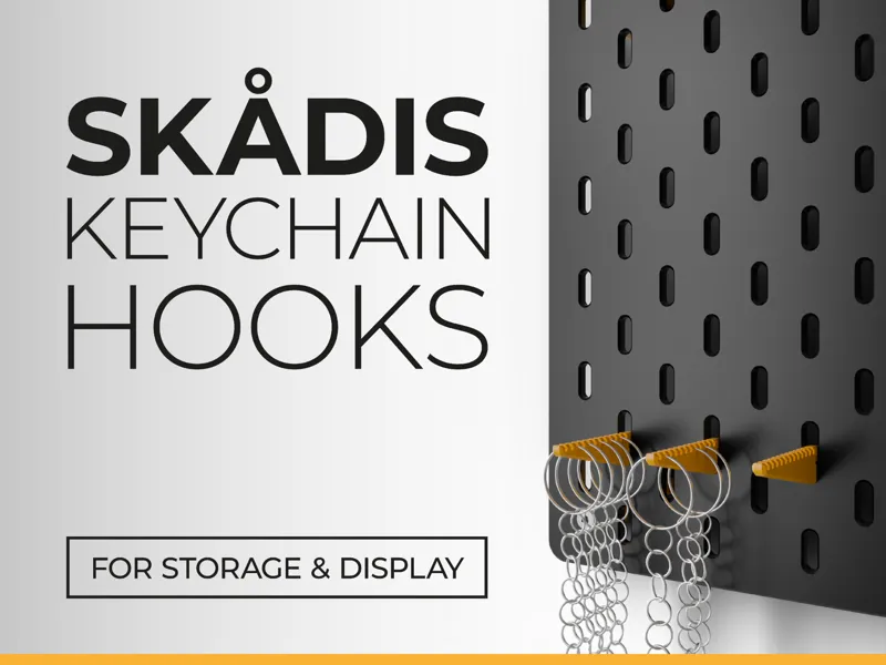 IKEA Skadis Keychain Hooks