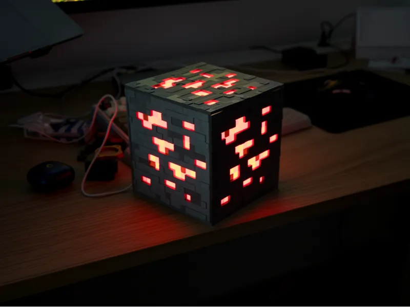 Redstone ore lamp with MH001 led kit