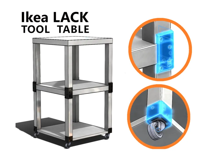 Ikea LACK Tool Table