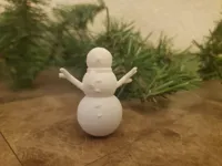 Bonhomme de neige avec écharpe — photo 1