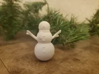Bonhomme de neige avec écharpe — photo 2