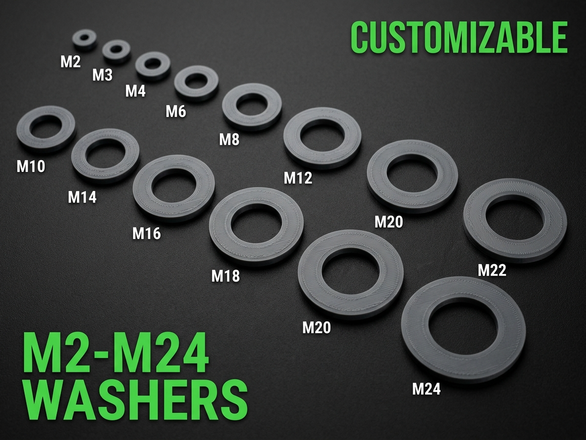Washers M2 M3 M4 M5 M6 M8 M10 M12M M14 M16 M20 