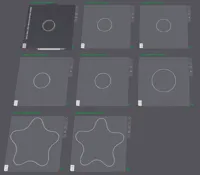 0.2mm layer, 1 walls, 0% infill - On demand sizes