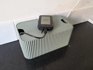 Charger Cable Organizer Box - Ribbed design