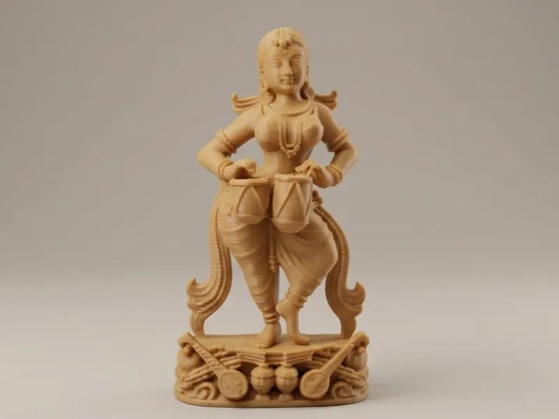 Apsara Playing Drums