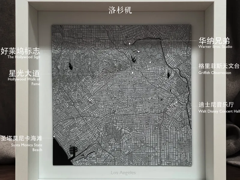 洛杉矶城市肌理 Los Angeles Texture 1/125K