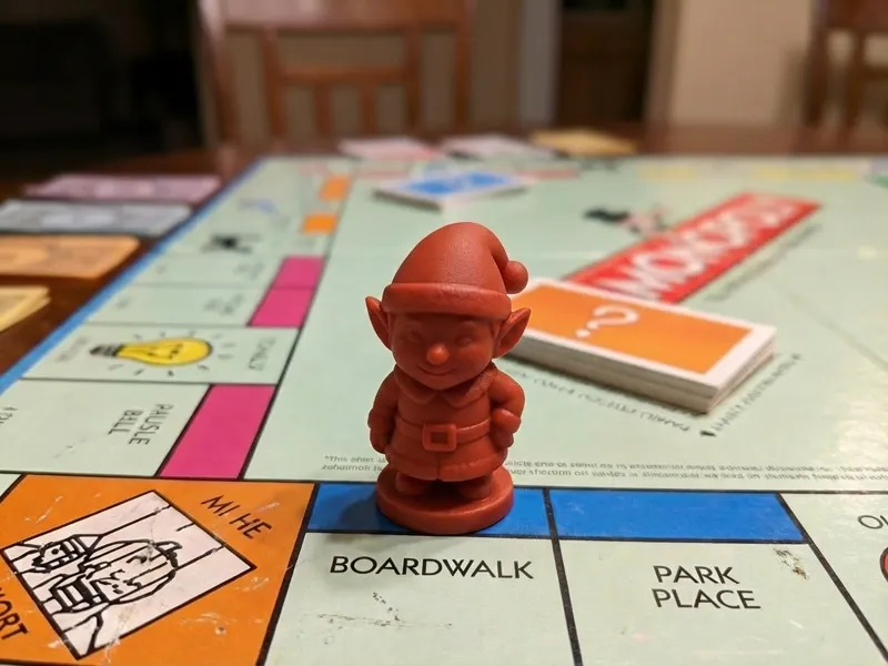 Christmas Elf – Monopoly-Style Token