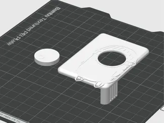 A1 Mini Plankton Extruder Cover NoAms raised Lines