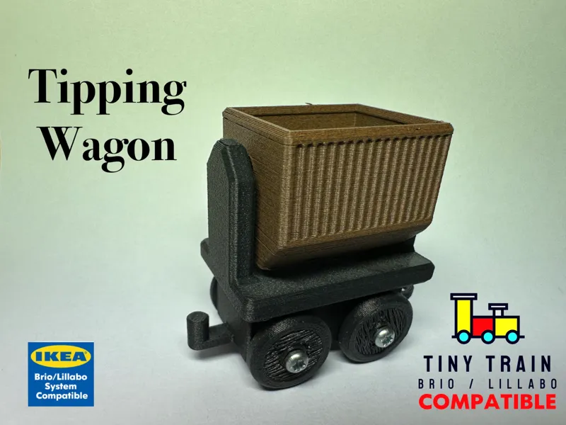 Tiny Train Tipping Wagon - Ikea Lillabo/Brio