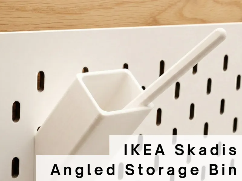 Angled Storage Bin for Skadis