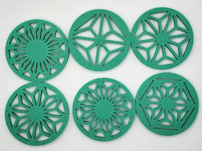 Japanese Traditional Pattern Tokens / Medals