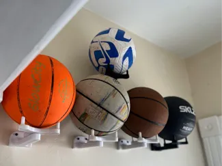 Basketball Soccer Ball and football holder