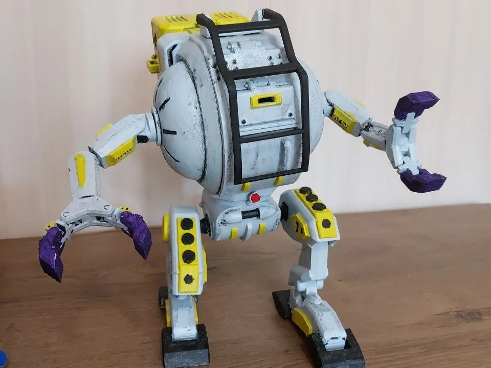 Letrero o emblema decorativo: Foreman – Modular Articulated Mech Platform. Referencia del modelo original.