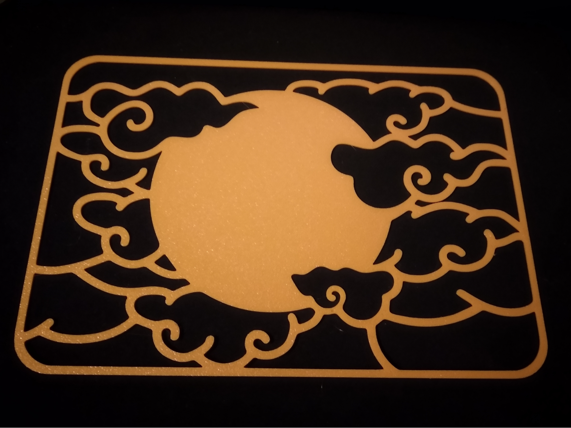 Stencil sole e nuvole