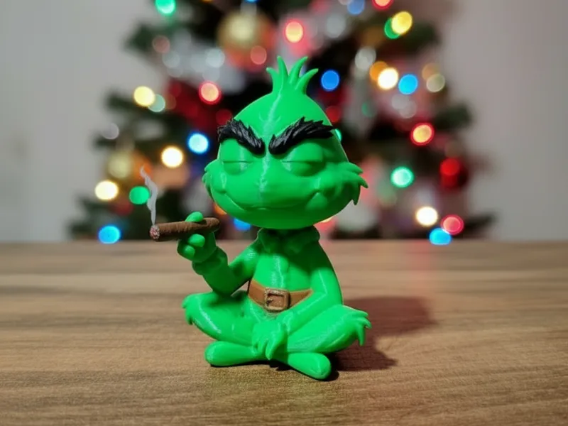 Grinch seduto
