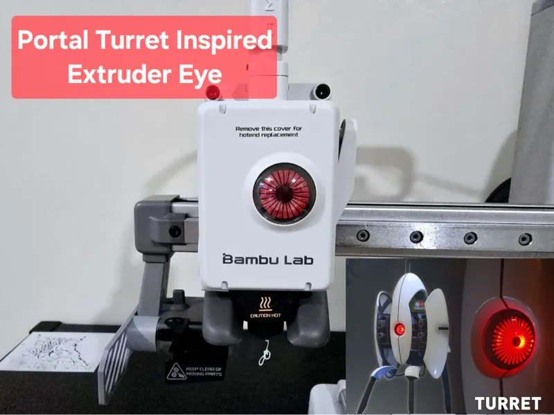 Portal Turret Inspired - Custom Extruder Wheel