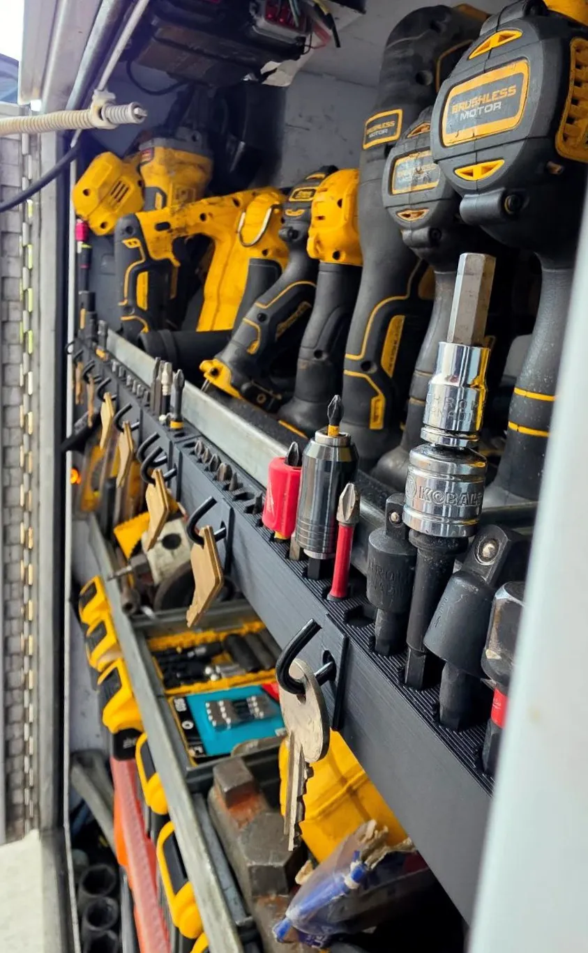 Porta-Bits Magnético, Suporta 16 Bits - Modelo gratuito para impressão ...
